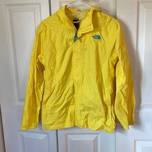 Yellow Northface Rain Jacket-NWOT